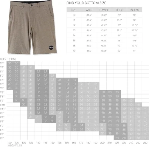 Vista 3 de Pantalones cortos chinos para hombre, de secado rápido, de secado rápido, sumergibles, híbridos, activos