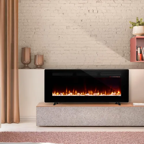 Vista 9 de Dimplex Sierra - Chimenea eléctrica lineal de 48 pulgadas, color negro, 1400 W