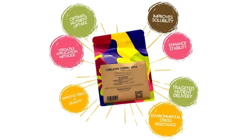 Vista 2 de chelated Cobre EDTA "Greenway Biotech marca 1 libra Hidroponico Cobre Fertilizantes 100% de agua soluble