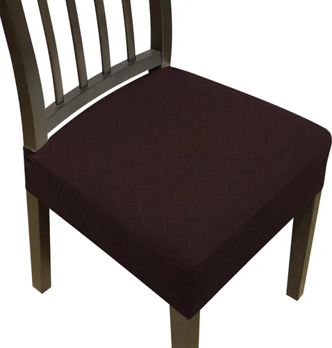 Vista 8 de Fundas para silla de comedor, juego de 2 fundas para sillas de comedor, fundas elásticas de jacquard para sillas de cocina, funda extraíble lavable