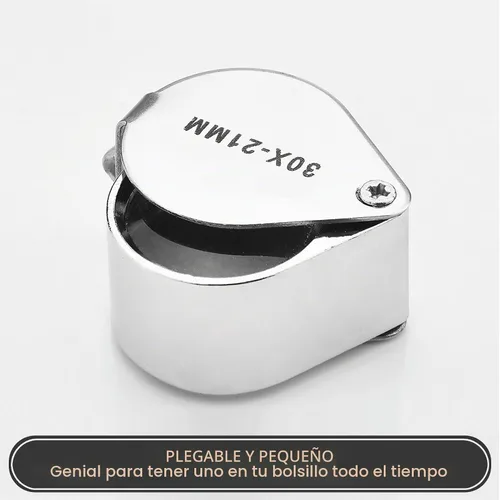 Vista 3 de KINGMAS Lupa de bolsillo para joyería de 1.181 x 0.827 in, lupa de ojo de joyeros