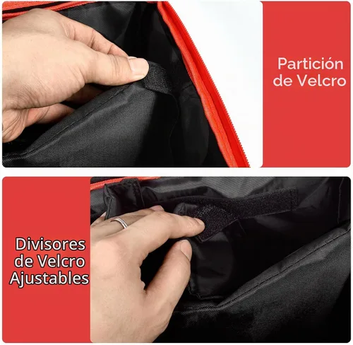 Vista 2 de Bolsa de compresor de aire compatible con el inflador de neumáticos Craftsman V20 (CMCE520B). Funda de inflador de neumáticos, soporte