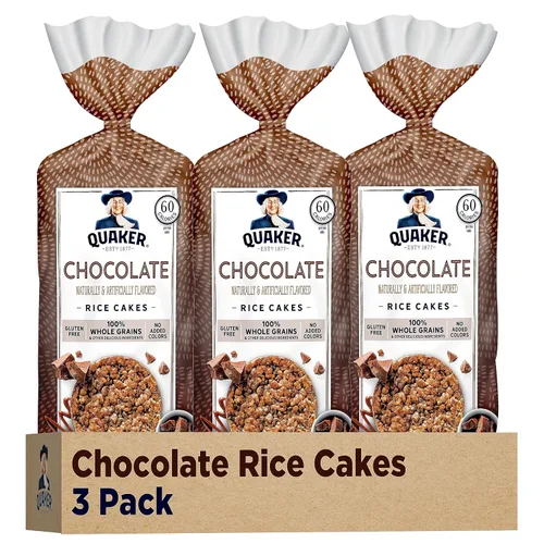 Vista 10 de Quaker Tortas de Arroz Grandes, Manzana y Canela, Paquete de 3