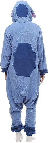 Vista 4 de Pijama unisex para adultos, mameluco divertido de personaje de caricatura para disfraz de Halloween, fiesta de Navidad, cosplay o uso diario