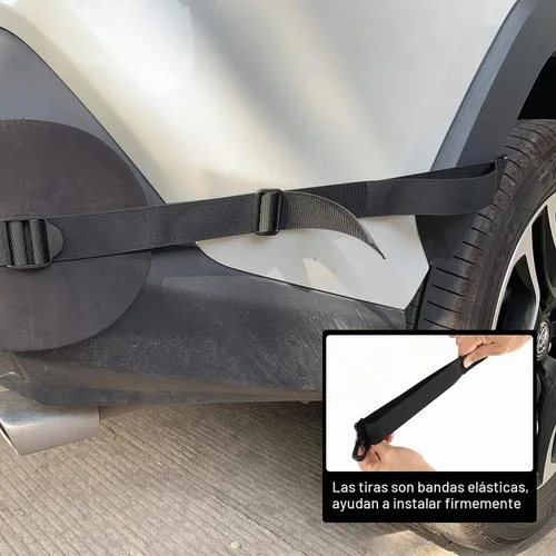 Vista 4 de Protector de parachoques universal para automóvil, protector de parachoques trasero solo para automóviles, protector de parachoques trasero negro 72