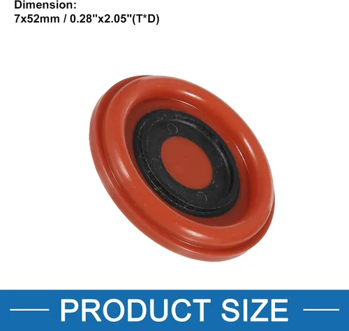 Vista 3 de Diafragma de filtro de aceite de válvula 31338685 para Volvo C70 2006-2013 goma roja