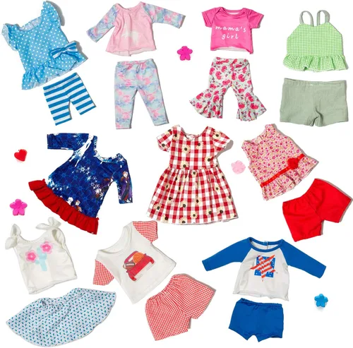 Vista 2 de ZQDOLL Conjuntos de ropa y accesorios para muñecas de 18 pulgadas
