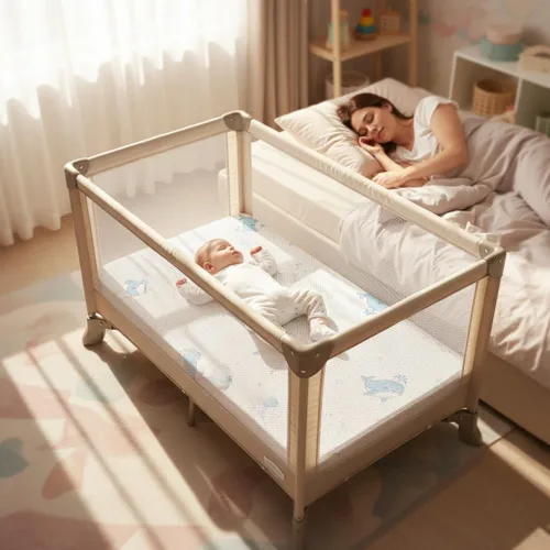 Vista 2 de Pack and Play - Colchón de espuma viscoelástica suave y firme de 38 x 26 x 3 pulgadas, colchón de espuma viscoelástica de 3 pulgadas de grosor