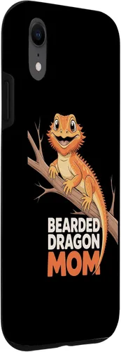 Vista 3 de Bearded Dragon Mom Reptile Parent Animal Care Fan Case for iPhone XR