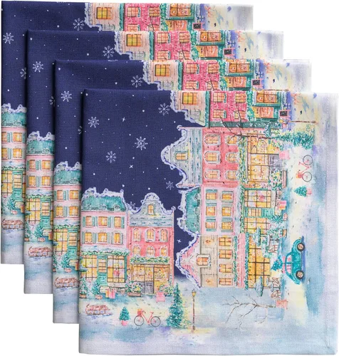 Vista 15 de Maison d' Hermine Juego de 4 servilletas de tela 100% algodón, suaves y duraderas, servilletas cuadradas reutilizables para uso diario, lavables