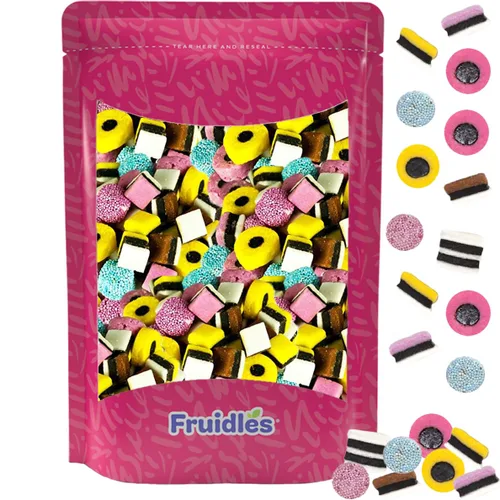 Vista 9 de Fruidles Gomitas de Regaliz Allsorts de Estilo Inglés, Dulces Allsorts, Sin OGM (1 Libra)