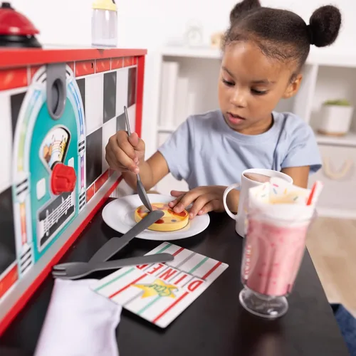 Vista 2 de Melissa & Doug – Juego de casa Star Diner Restaurante (41 Piezas)