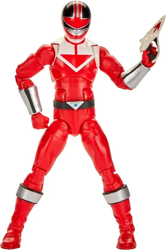 Vista 2 de Power Rangers Lightning Collection Time Force Red Ranger - Figura de acción coleccionable de 6 pulgadas con accesorios