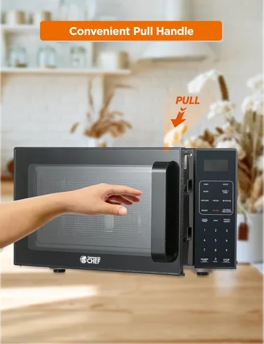 Vista 5 de Comercial Chef 5 en 1 Microondas de Encimera con Freidora de Aire Combo, Capacidad de 0.9 pies cúbicos, Microondas con Freidora de Aire, Horno