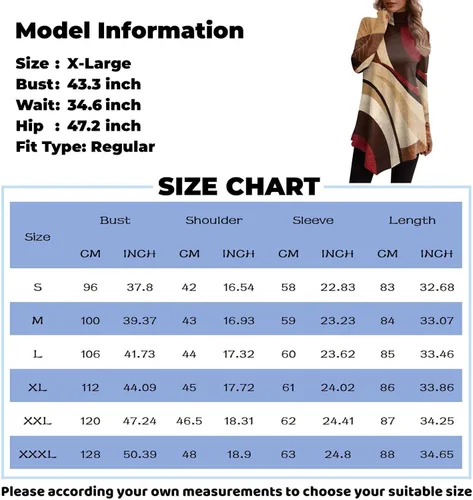 Vista 6 de Christmas Shirts, Women's Daily Casual Christmas Print Blouse High Neck Dressy Shirt Pullover Casual Long Sleeve T-Shirt