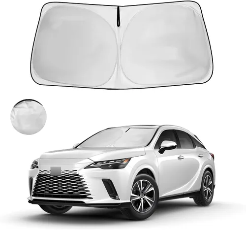 Vista 54 de Parasol para parabrisas, 4 capas, parasol para ventana delantera, bloquea los rayos UV, mantiene el automóvil más fresco