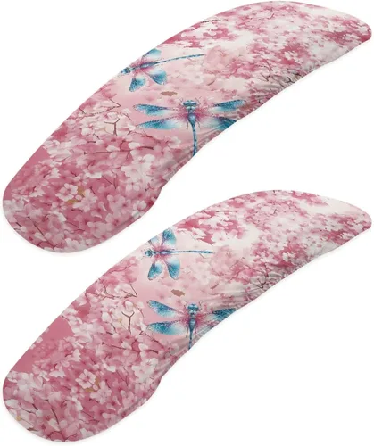 Vista 12 de Fundas para reposabrazos de silla de escritorio con estampado de estrellas de gato, 2 fundas elásticas para reposabrazos de silla de oficina, a