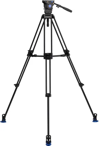 Vista 2 de Benro Kit de trípode de video, cabezal de video BV4, placa QR13
