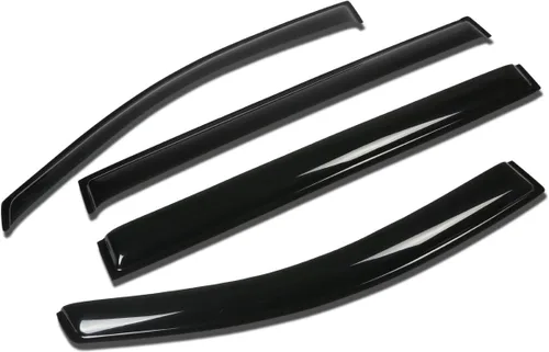 Vista 24 de Auto Dynasty 4 viseras adhesivas para ventana compatibles con Avalon de 4 puertas 2000 2001 2002 2003 2004 2000-2004, deflector protector de lluvia