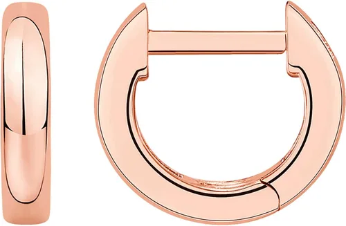 Vista 15 de PAVOI Aretes de aro gruesos chapados en oro de 14 quilates para mujer - Aretes pequeños de aro de oro con postes de plata de ley 925 - Joyería