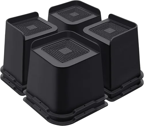 Vista 25 de ANNKUT Elevadores de cama de 1 pulgada resistentes, elevadores de muebles para cama, escritorio, mesa, sofá, sofá, elevadores de cama de gran