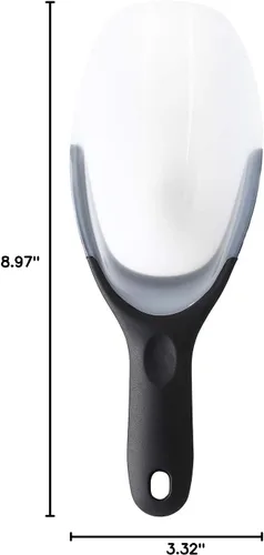 Vista 10 de Spring Chef Cuchara de hielo magnética para congelador, cuchara de palomitas de maíz de plástico flexible sin BPA con mango de agarre suave, cuchara