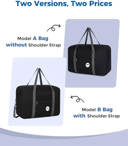 Vista 4 de WANDF Bolsa de viaje para artículos personales de Spirit Airlines de 18 x 14 x 8 pulgadas, bolsa de viaje debajo del asiento, equipaje de mano