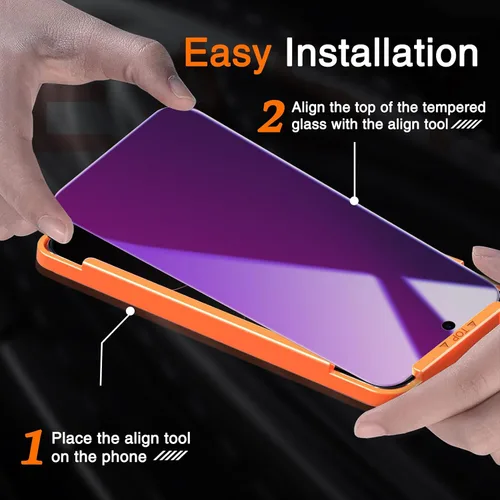 Vista 3 de Milomdoi Paquete de 3 protectores de pantalla de privacidad coloridos degradados para iPhone Air [película privada antiluz azul para 17 Air], 3