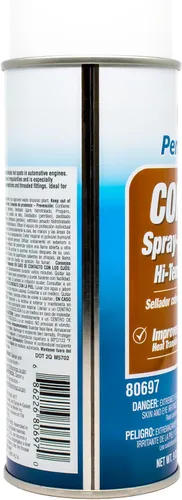 Vista 2 de Permatex 80697 Copper Spray-A-Gasket Sellador adhesivo de alta temperatura, 9 oz. lata de aerosol neta