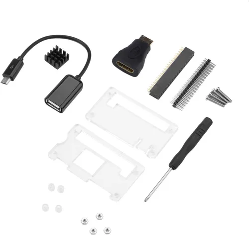 Vista 2 de Kit de inicio Zero W, paquete completo de accesorios Zero W con estuche blanco, para desarrolladores, educadores y entusiastas del bricolaje