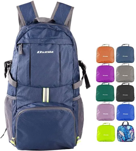 Vista 15 de Mochila plegable ligera de 35L impermeable duradera para senderismo mochila de viaje