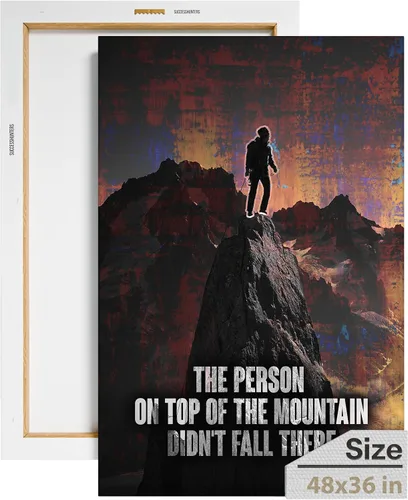 Vista 53 de Lienzo decorativo motivacional para pared con texto en inglés "Road To Successful" (Camino al éxito), diseño motivacional para la oficina, con texto