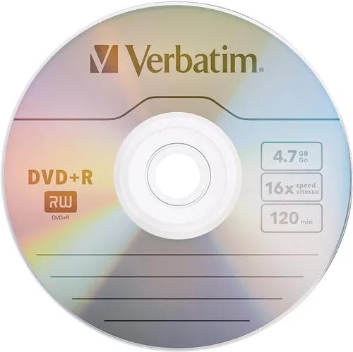 Vista 2 de Verbatim Discos DVD+R en Blanco Tinta AZO 4.7GB 16X Discos Grabables - Paquete de 25 Discos