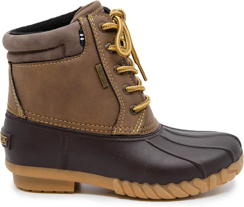 Vista 2 de Nautica Botas de invierno impermeables para niños, botas de pato para niños, niñas y niños, niños (niños grandesniños pequeños)
