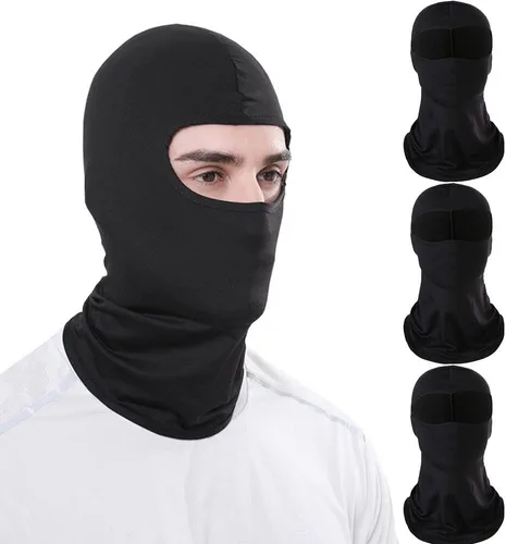 Vista 2 de Pasamontañas para hombre, máscara de esquí, pasamontañas, resistente al viento, a prueba de polvo, protector solar, cubiertas de cara completa
