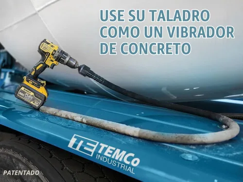 Vista 2 de TEMCo - Herramienta vibradora de hormigón inalámbrica, vibrador de hormigón accionado por taladro