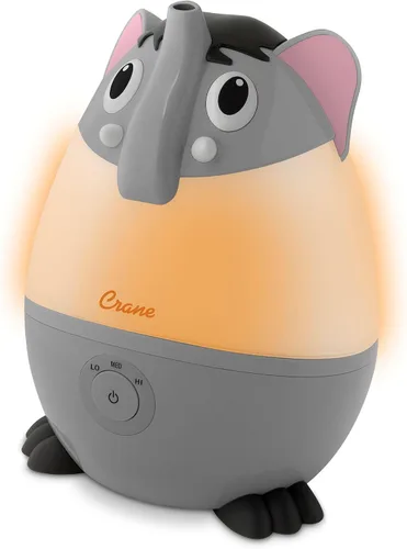 Vista 4 de Crane Adorables - Mini humidificadores ultrasónicos para dormitorio y guardería, humidificador de aire de niebla fría de 5 galones para habitación