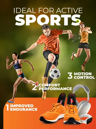 Vista 2 de Plantillas para zapatos deportivos de running para hombre y mujer - Plantilla deportiva - Insertos de absorción de impactos - Para caminar, hacer