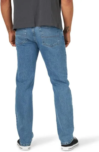Vista 3 de Wrangler Authentics - Jeans de ajuste estándar y pretina Comfort Flex, para hombre