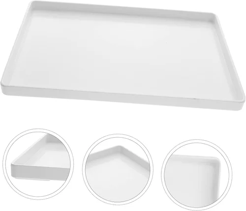 Vista 3 de GLEAVI Elegante plato de comida de melamina para servir bandejas y platos para aperitivos bandeja de pan
