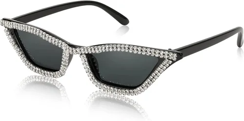 Vista 21 de FEISEDY Gafas de sol polarizadas de gran tamaño, ajuste sobre lentes de sol de moda, protección UV400, B2922, 65mm Lente negra/gris
