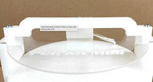 Vista 3 de Pen Kit Mall - Estante para ollas a presión para fundición de resina - 4 estantes de bloqueo - Material de HDPE resistente - Se adapta a macetas