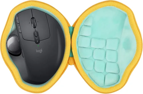Vista 12 de co2CREA - Carcasa rígida para ratón Logitech MX Ergo S/MX Ergo Trackball, color negro Comfortable Hand Strap, Easy Carrying, Portable Storage