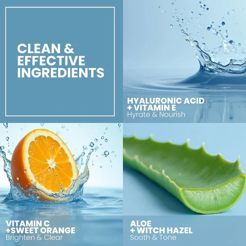 Vista 6 de Suero de vitamina C al 20% para la cara, suero facial de vitamina C pura para arrugas, acné, piel seca y manchas oscuras, suero facial de vitamina C