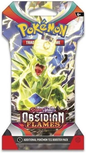 Vista 3 de Pokemon Scarlet & Violet - Paquete de 8 sobres de 3 llamas de obsidiana