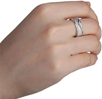 Vista 4 de Anillo de plata de ley 925 con diseño de anime Super Black GK Time Metal no precioso Jade