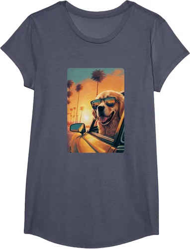 Vista 19 de Golden Retriever - Camiseta divertida de Golden Retriever con lentes, Negro