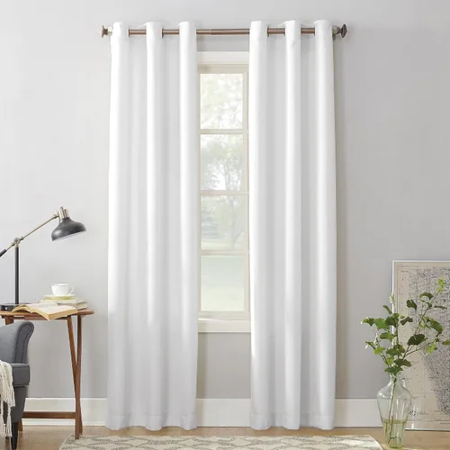 Vista 14 de No. 918 Montego - Panel de cortina con ojales semitransparentes con textura casual