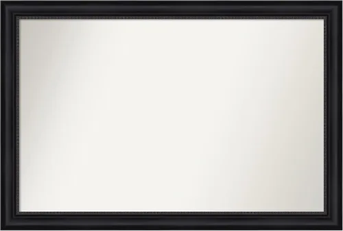 Vista 227 de Amanti Art Espejo personalizado, espejo de baño negro Astor, espejo de pared o espejo de tocador de baño sobre el fregadero (25 x 25 pulgadas)