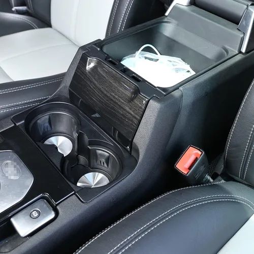 Vista 4 de YIWANG Caja de reposabrazos central de automóvil ABS para decoración de panel frontal para Land Rover Discovery 4 2010-2016, accesorios interiores